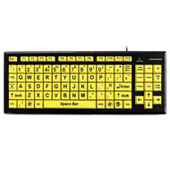 Accuratus Monster 2 - High Contrast Keyboard Black/Yellow